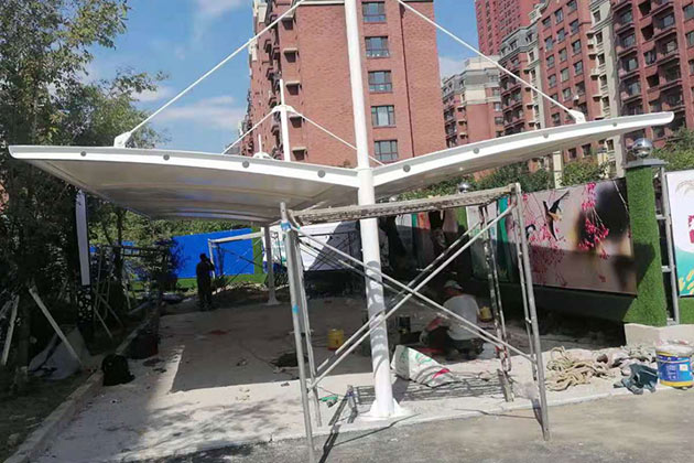 夏季如何多哈爾濱膜結構車棚進行維護呢？